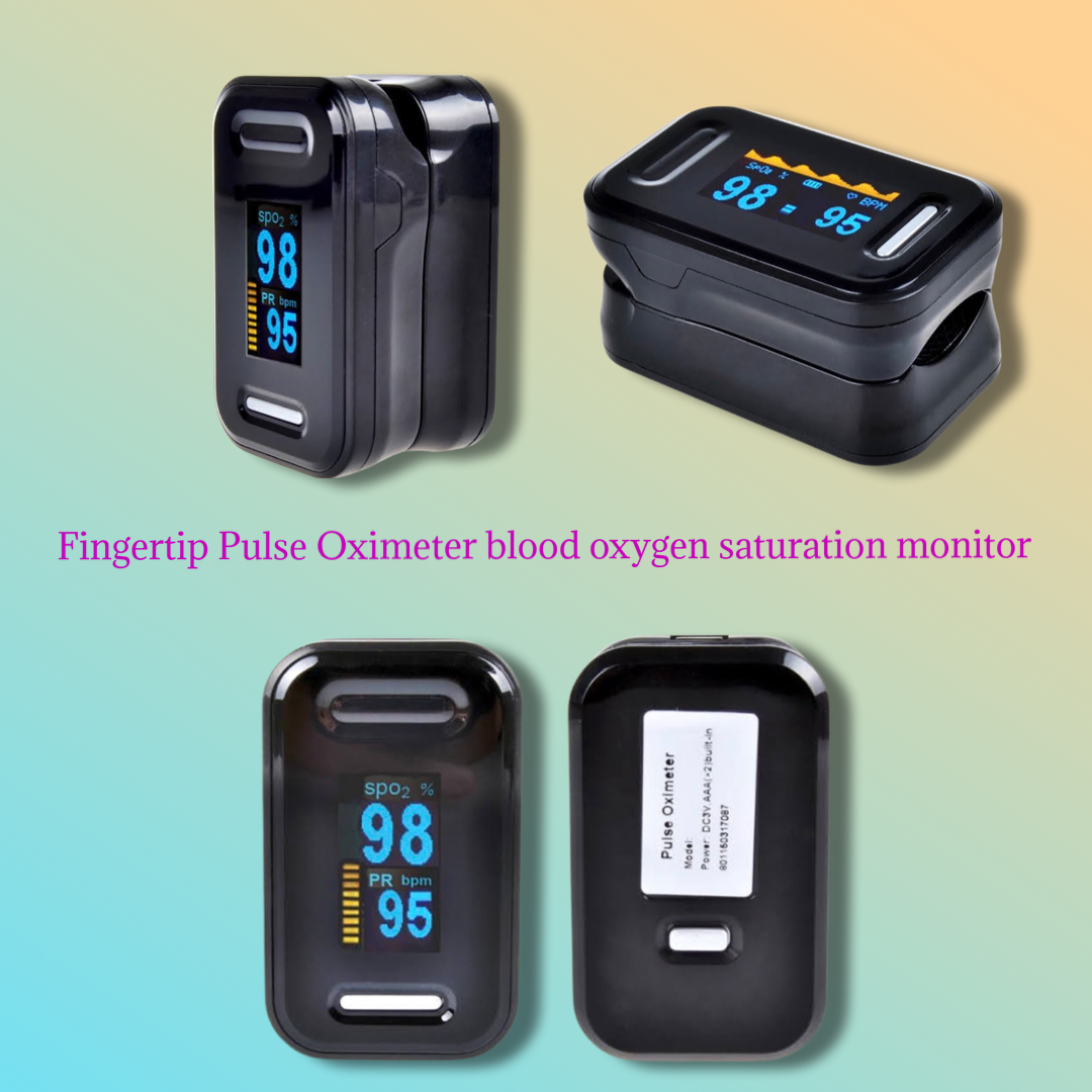 MEDkurves Fingertip Pulse Oximeter blood oxygen saturation monitor